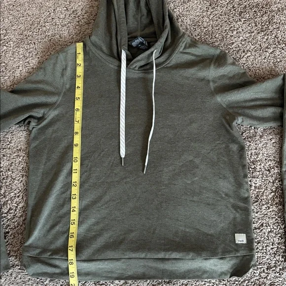 Vuori Halo Essential Olive Green Hoodie - Picture 3 of 3